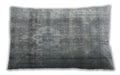 Traditional Classic Rectangular Grey Gray Lumbar Throw Pillow, 13 inch by 19 inch, lbtr4322