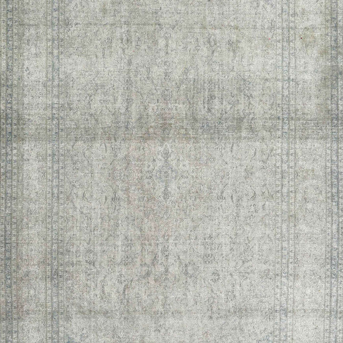 Machine Washable Traditional Dark Gray Rug, wshtr4323
