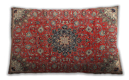 Traditional Classic Rectangular Camel Brown Lumbar Throw Pillow, 13 inch by 19 inch, lbtr4325