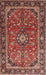 Traditional Saffron Red Medallion Rug, tr4326