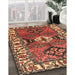 Machine Washable Traditional Tomato Red Rug in a Family Room, wshtr4327