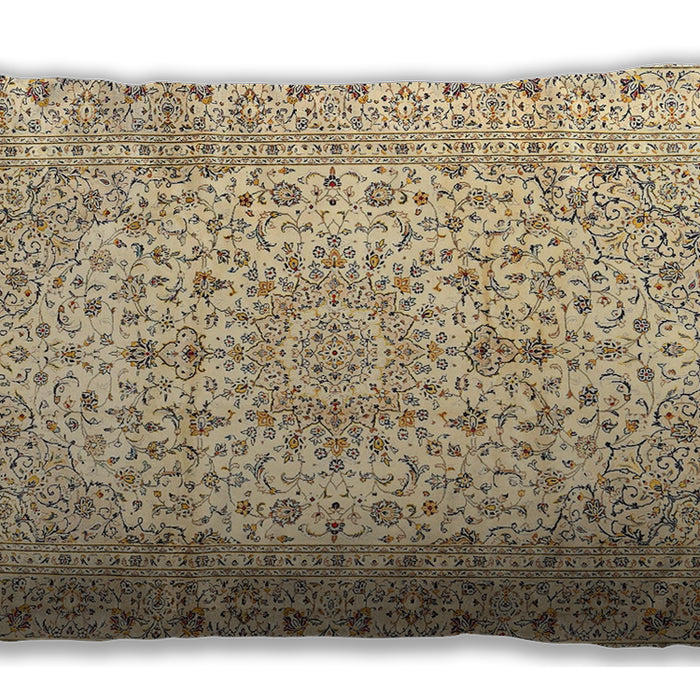 Traditional Classic Rectangular Sun Yellow Lumbar Throw Pillow, 13 inch by 19 inch, lbtr4329