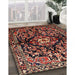 Machine Washable Traditional Orange Salmon Pink Rug in a Family Room, wshtr432