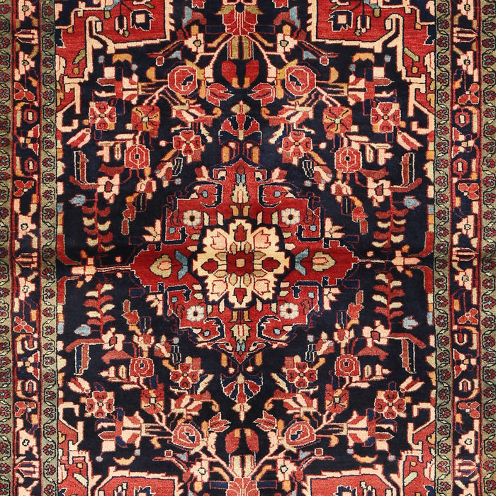 Machine Washable Traditional Orange Salmon Pink Rug, wshtr432