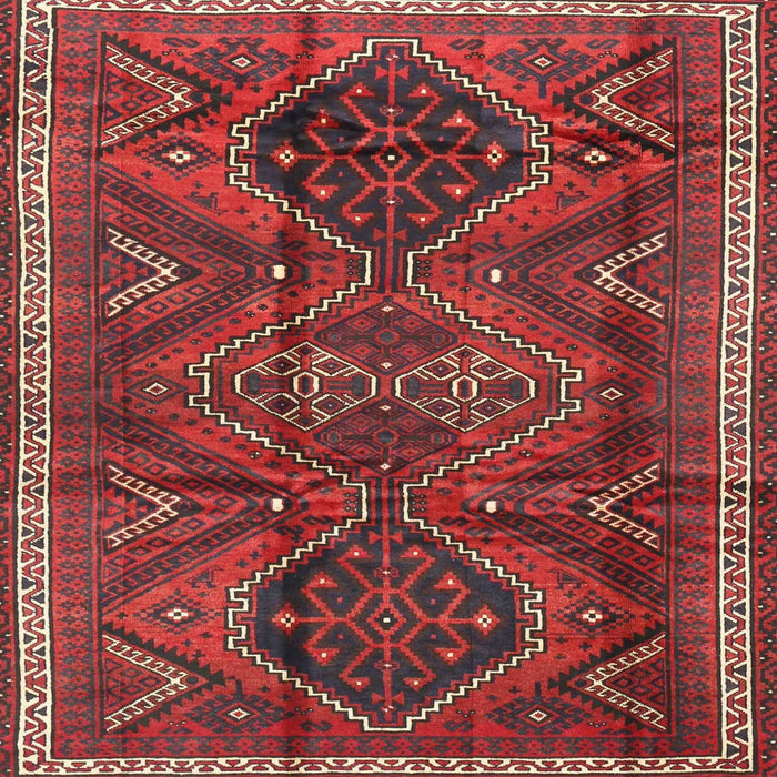 Square Traditional Chestnut Brown Persian Rug, tr4330