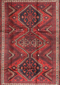 Machine Washable Traditional Chestnut Brown Rug, wshtr4330