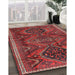 Machine Washable Traditional Chestnut Brown Rug in a Family Room, wshtr4330