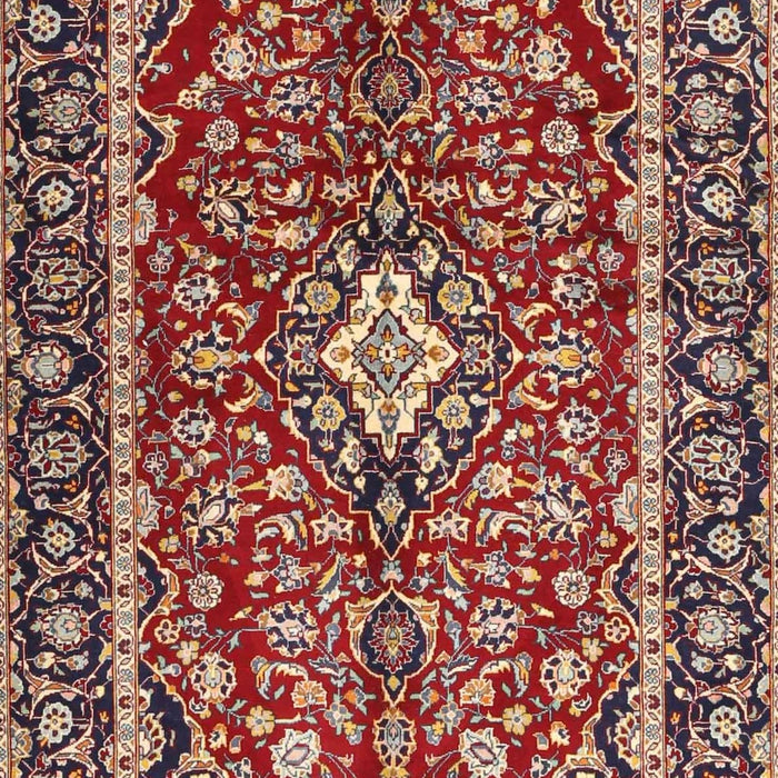 Machine Washable Traditional Saffron Red Rug, wshtr4331