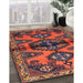 Machine Washable Traditional Rust Pink Rug in a Family Room, wshtr4334