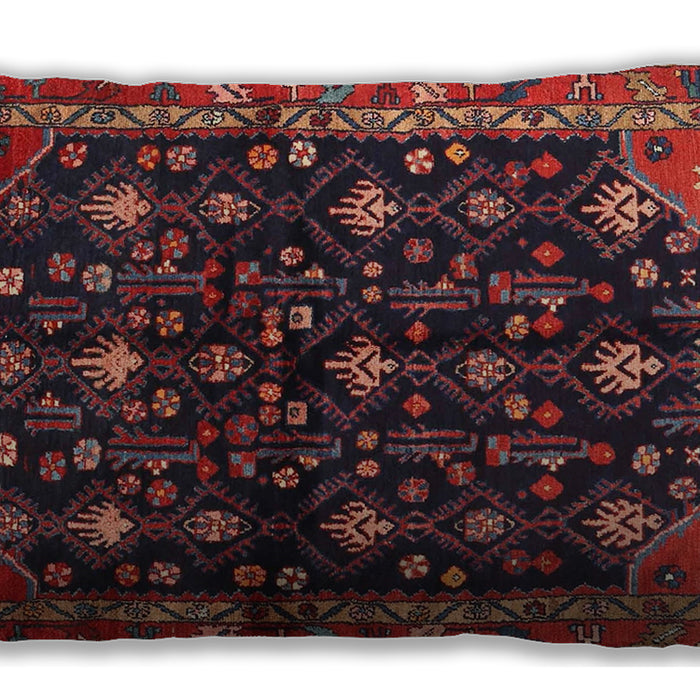 Traditional Classic Rectangular Saffron Red Lumbar Throw Pillow, 13 inch by 19 inch, lbtr4336