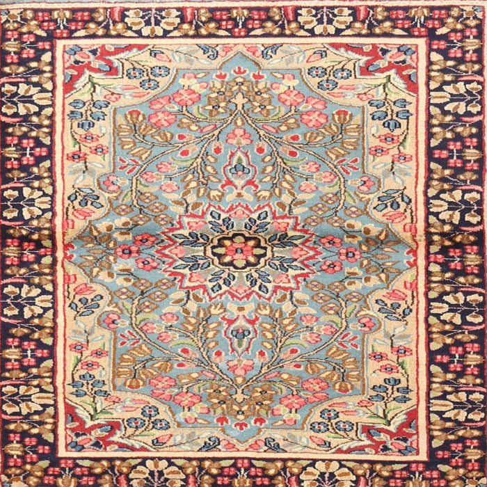Square Traditional Cherry Red Persian Rug, tr4337