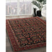 Machine Washable Traditional Sienna Brown Rug in a Family Room, wshtr433