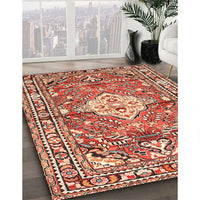 Traditional Sandy Brown Medallion Rug, tr4340