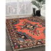Machine Washable Traditional Orange Salmon Pink Rug in a Family Room, wshtr4341