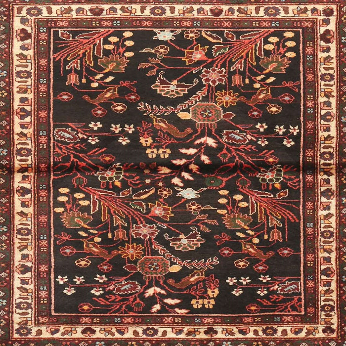 Square Traditional Gold Brown Persian Rug, tr4342