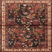Square Traditional Gold Brown Persian Rug, tr4342