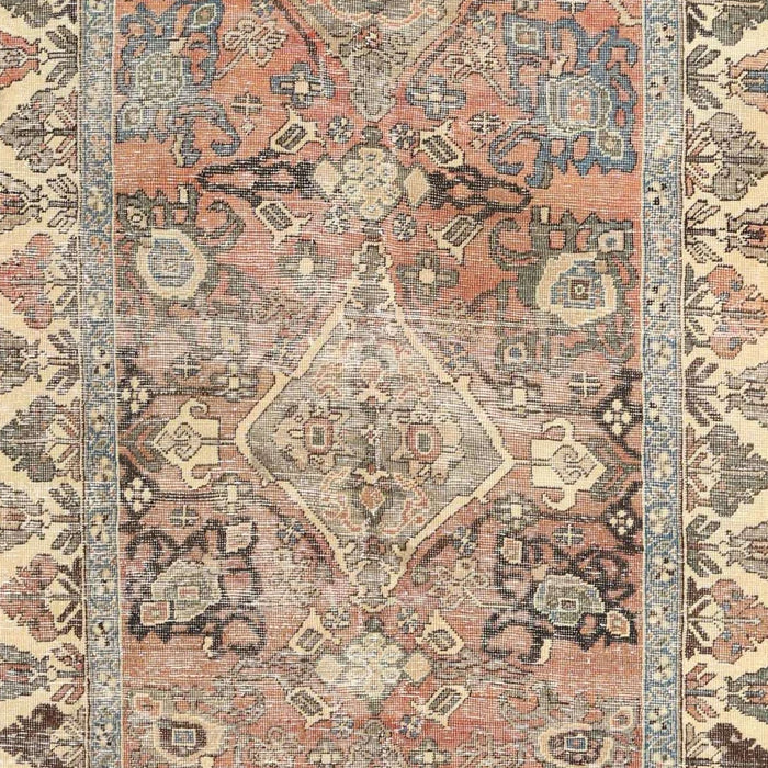 Machine Washable Traditional Brown Rug, wshtr4345