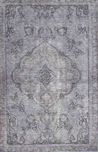 Machine Washable Traditional Grey Gray Rug, wshtr4347