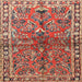 Square Traditional Red Persian Rug, tr4348