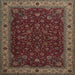 Square Traditional Brown Persian Rug, tr434