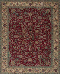 Machine Washable Traditional Brown Rug, wshtr434