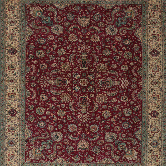 Machine Washable Traditional Brown Rug, wshtr434