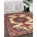 Machine Washable Traditional Tangerine Pink Rug in a Family Room, wshtr4351