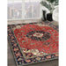 Machine Washable Traditional Saffron Red Rug in a Family Room, wshtr4353