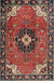 Traditional Saffron Red Medallion Rug, tr4353