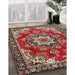 Machine Washable Traditional Saffron Red Rug in a Family Room, wshtr4354