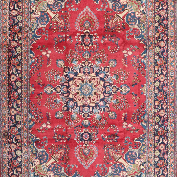 Machine Washable Traditional Fire Brick Red Rug, wshtr4359