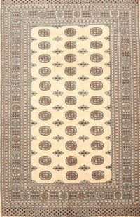 Machine Washable Traditional Gold Rug, wshtr435