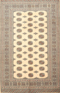 Machine Washable Traditional Gold Rug, wshtr435