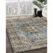 Traditional Sage Green Persian Rug in Family Room, tr4361