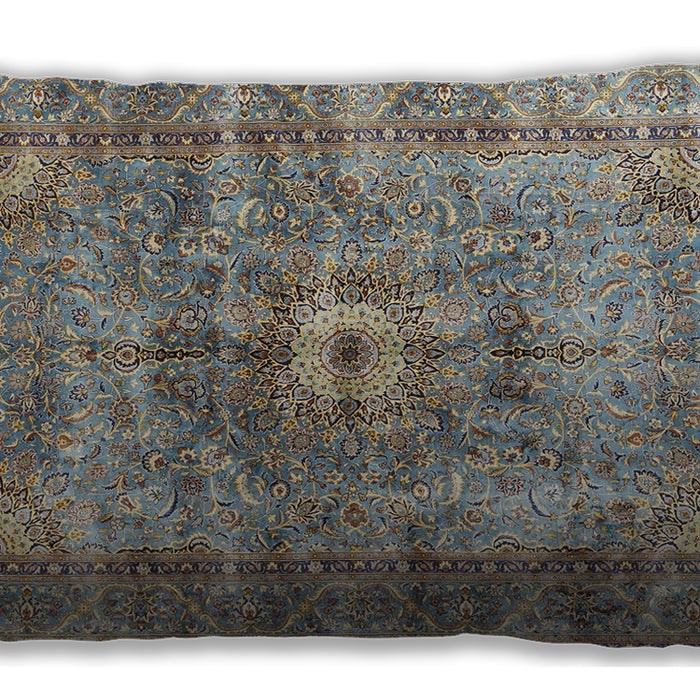 Traditional Classic Rectangular Sage Green Lumbar Throw Pillow, 13 inch by 19 inch, lbtr4361