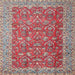 Square Traditional Fire Brick Red Persian Rug, tr4362