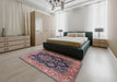 Traditional Pink Persian Rug in a Bedroom, tr4363