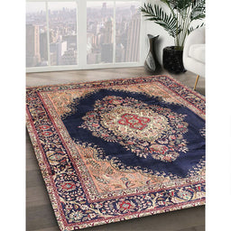 Machine Washable Traditional Purple Rug in a Family Room, wshtr4364