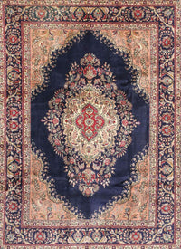 Machine Washable Traditional Purple Rug, wshtr4364