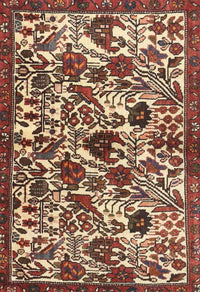 Machine Washable Traditional Saffron Red Rug, wshtr4367