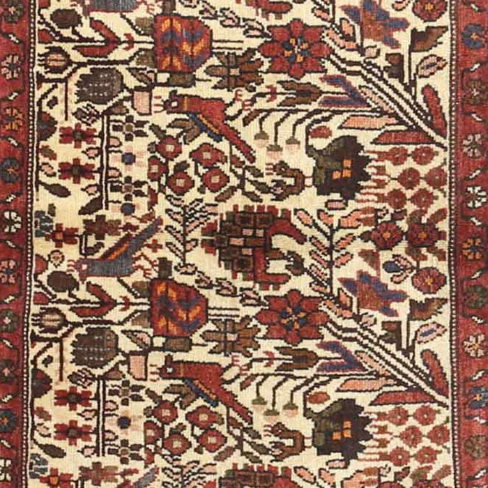 Machine Washable Traditional Saffron Red Rug, wshtr4367