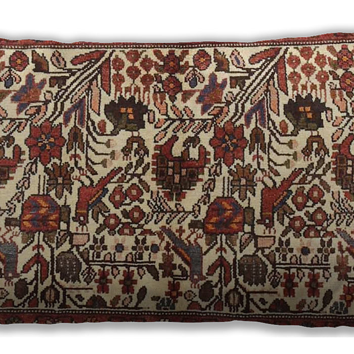 Traditional Classic Rectangular Saffron Red Lumbar Throw Pillow, 13 inch by 19 inch, lbtr4367