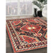 Machine Washable Traditional Saffron Red Rug in a Family Room, wshtr4368