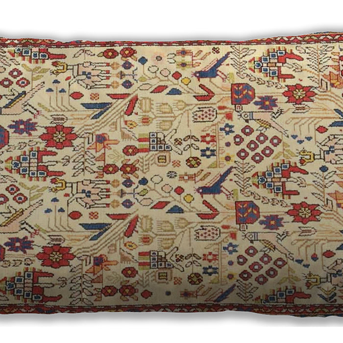 Traditional Classic Rectangular Brown Gold Lumbar Throw Pillow, 13 inch by 19 inch, lbtr4369