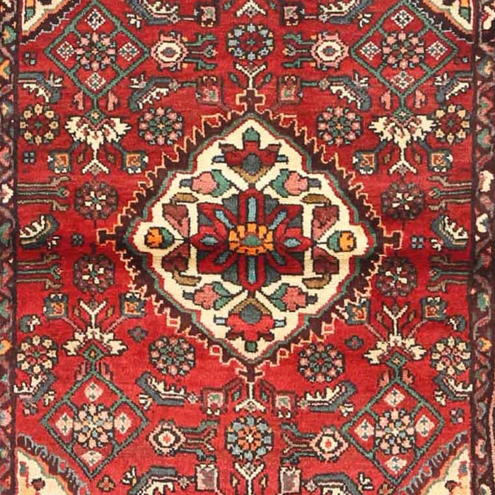 Traditional Orange Salmon Pink Medallion Rug, tr4370