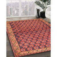 Traditional Orange Persian Rug, tr4373