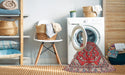 Machine Washable Traditional Red Rug in a Washing Machine, wshtr4376