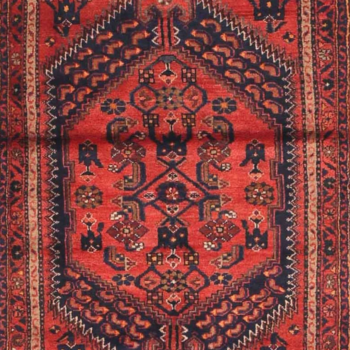 Machine Washable Traditional Red Rug, wshtr4377