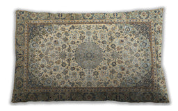 Traditional Classic Rectangular Brown Lumbar Throw Pillow, 13 inch by 19 inch, lbtr4378