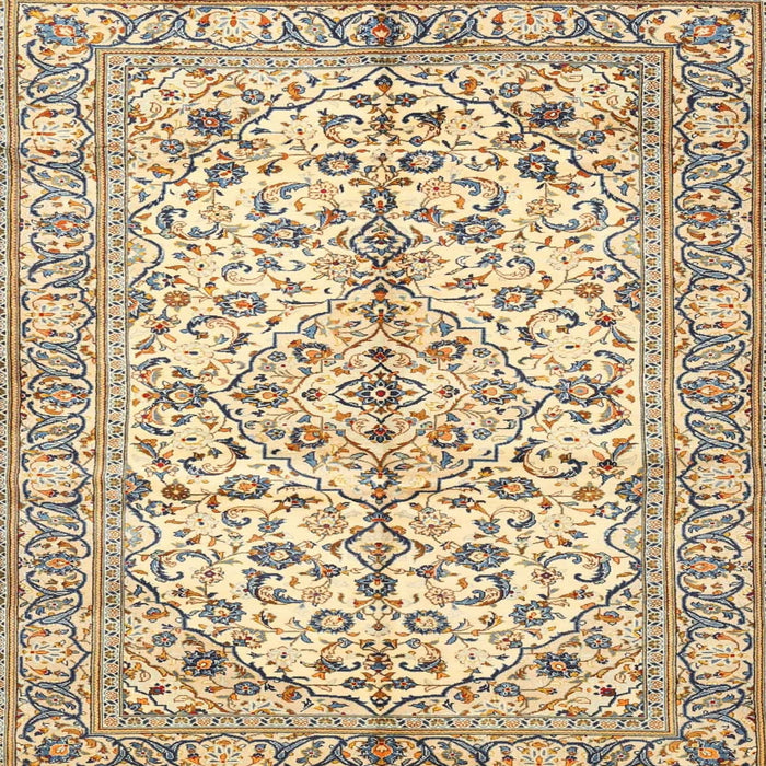 Square Traditional Sun Yellow Persian Rug, tr4380